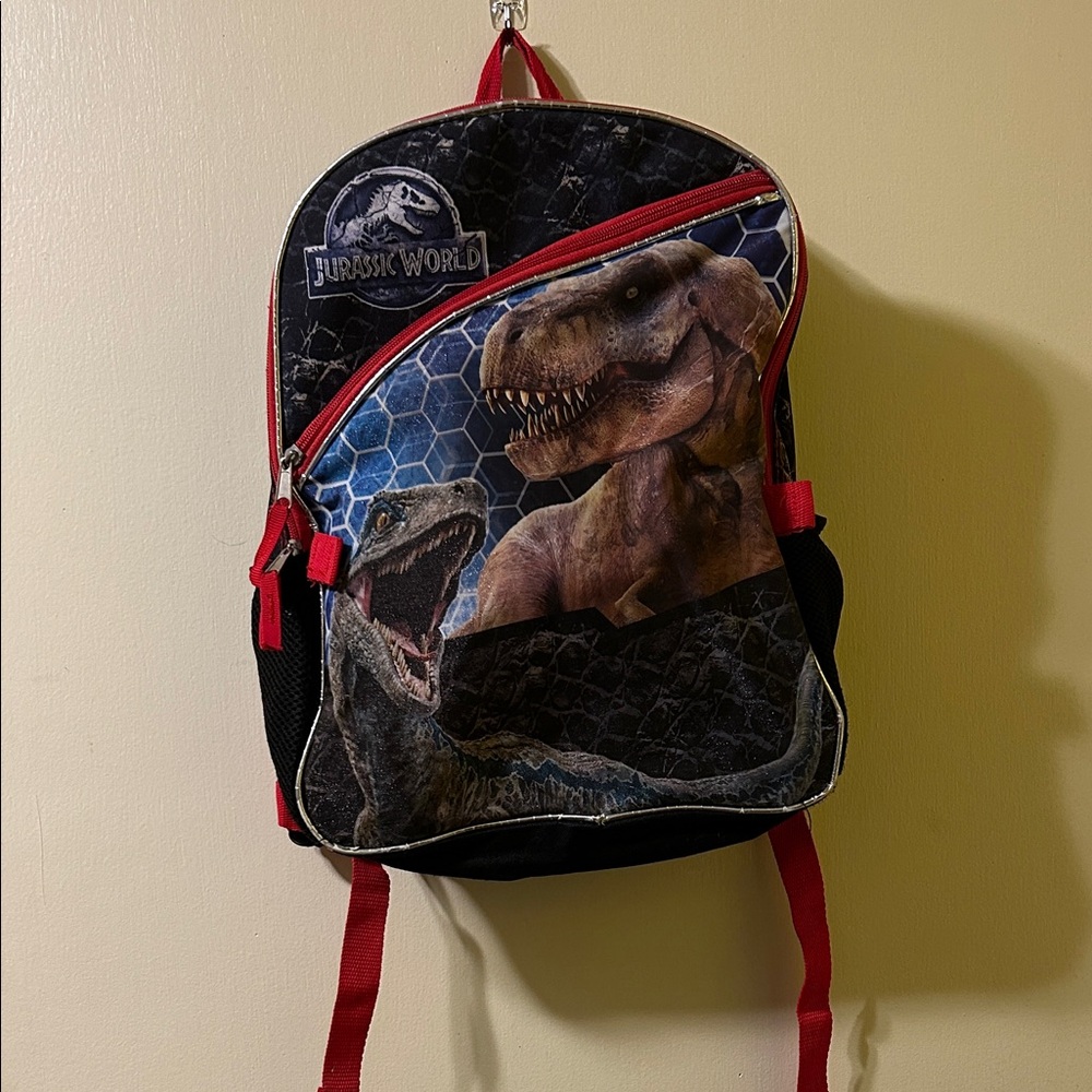Kids' Black and Red Backpack Jurassic world